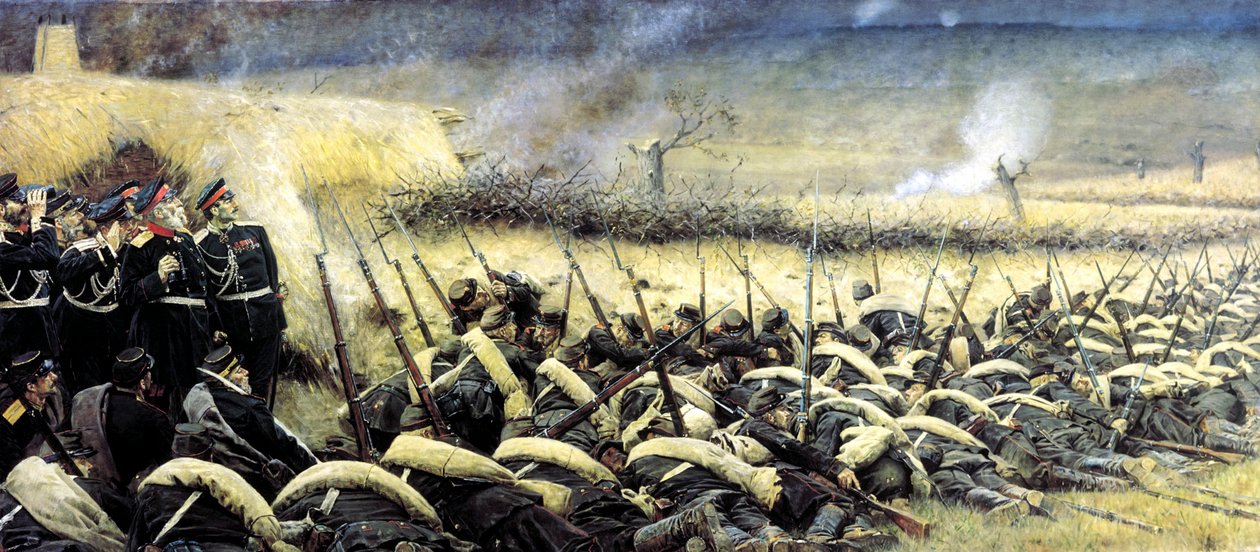 Ennen hyökkäystä. Lähellä Pleveniä, 1877-1878. tekijältä Vasily Vereshchagin