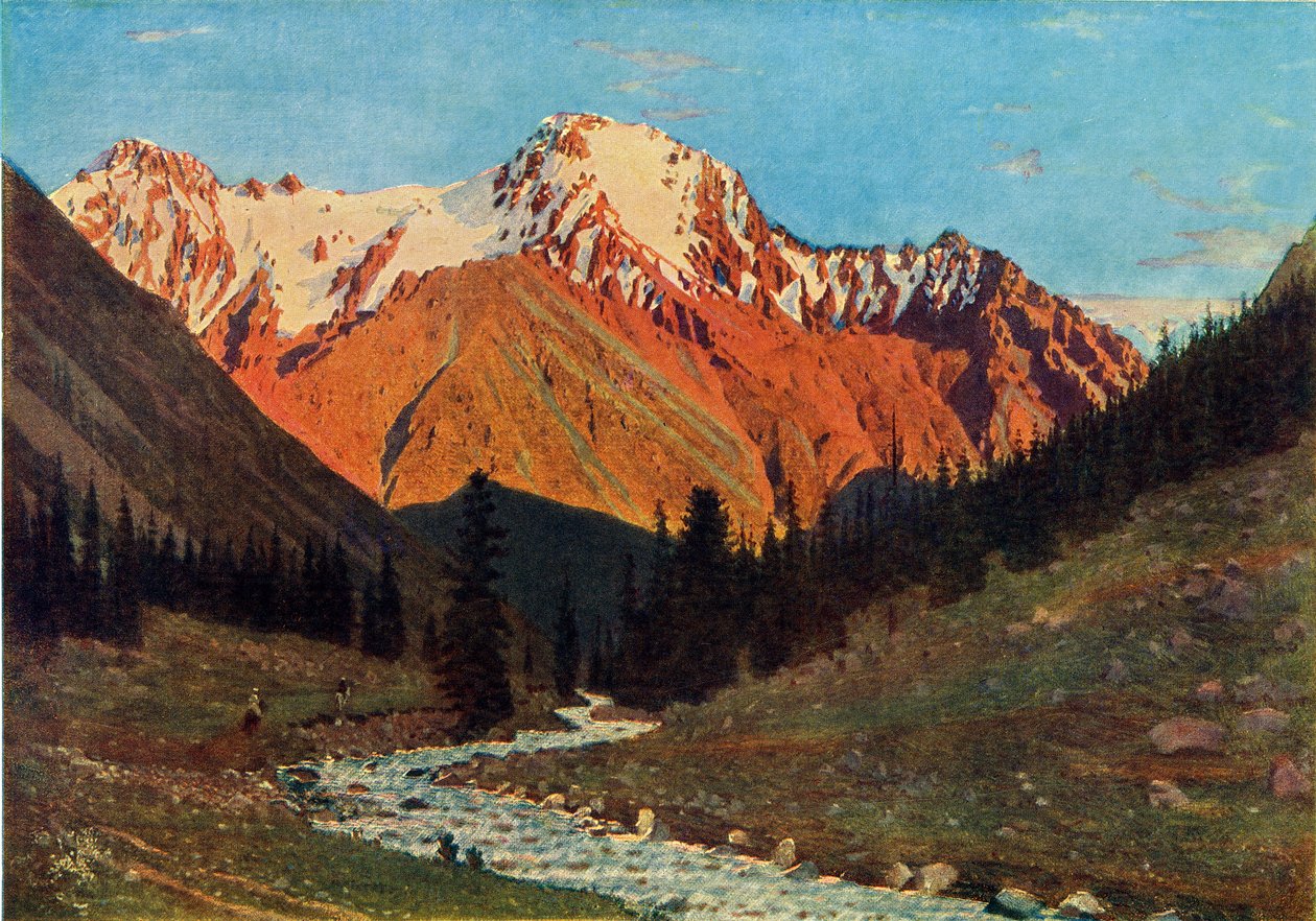 Vuoristomaisema, 1800-luvun loppu, 1965. tekijältä Vasily Vereshchagin