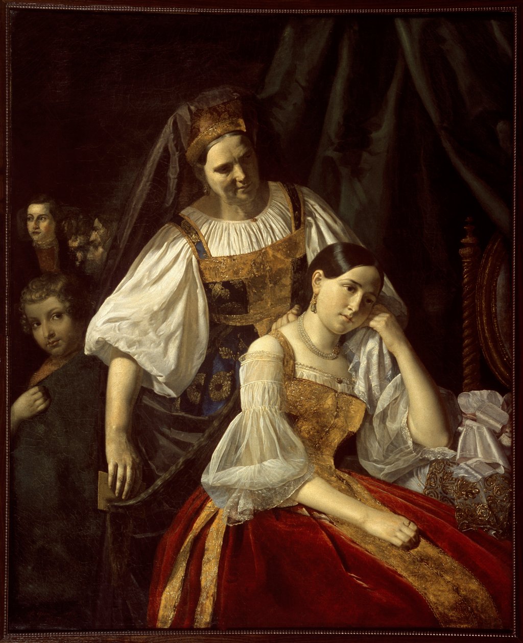 ""Matkailuvalmistelut"" Vassili Feklistov (Feklistov) maalaus (1800-luku) 1848 Koko 141x114 cm Venäjän valtionmuseo, Pietari (Pietari) tekijältä Vassili Feklistov