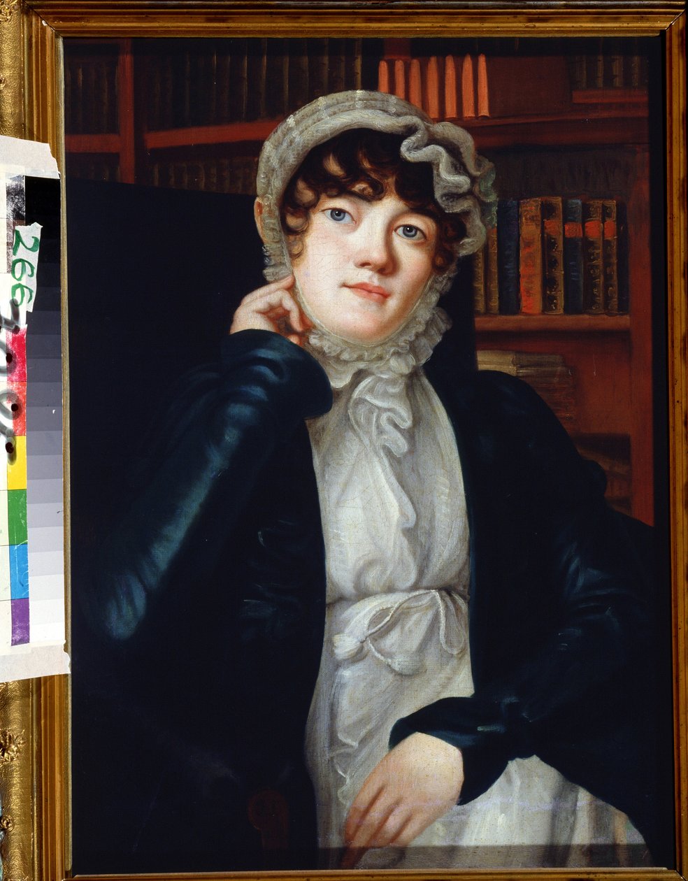 Runoilija Karolina Pavlovan muotokuva (Caroline Karlovna Pavlova tai Carolina von Pawloff tekijältä Vassily Fyodorovich Binemann