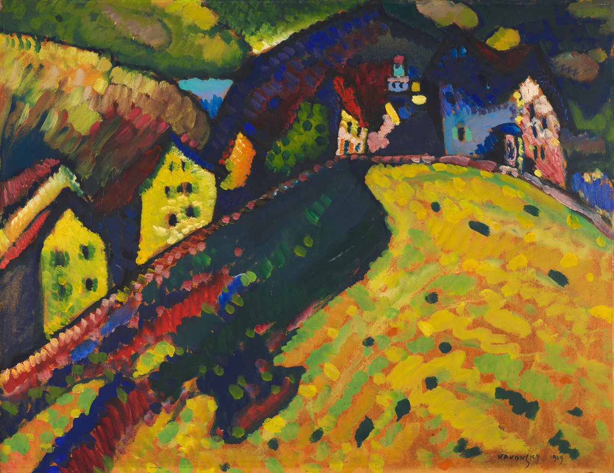 Talot Murnaussa, 1909. tekijältä Wassily Kandinsky
