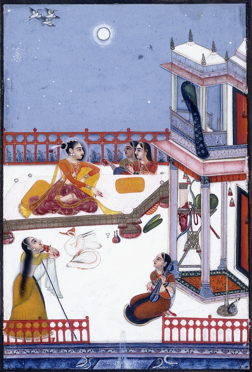 Adano Putra, Dipak Ragan tytär, noin 1730-50 (guassi). tekijältä Vassily Nikolayevich Yakovlev