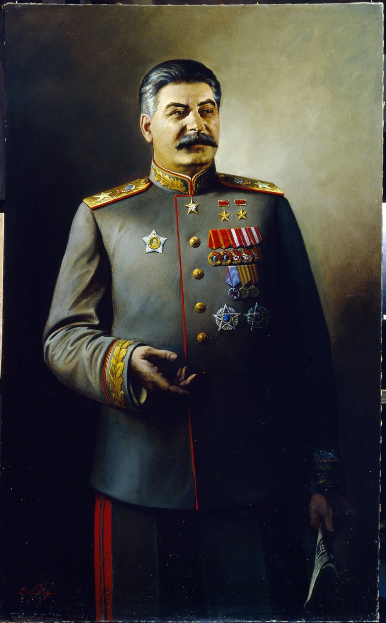 J.Staline Neuvostoliiton kenraalissimuksen univormussa... tekijältä Vassily Nikolayevich Yakovlev