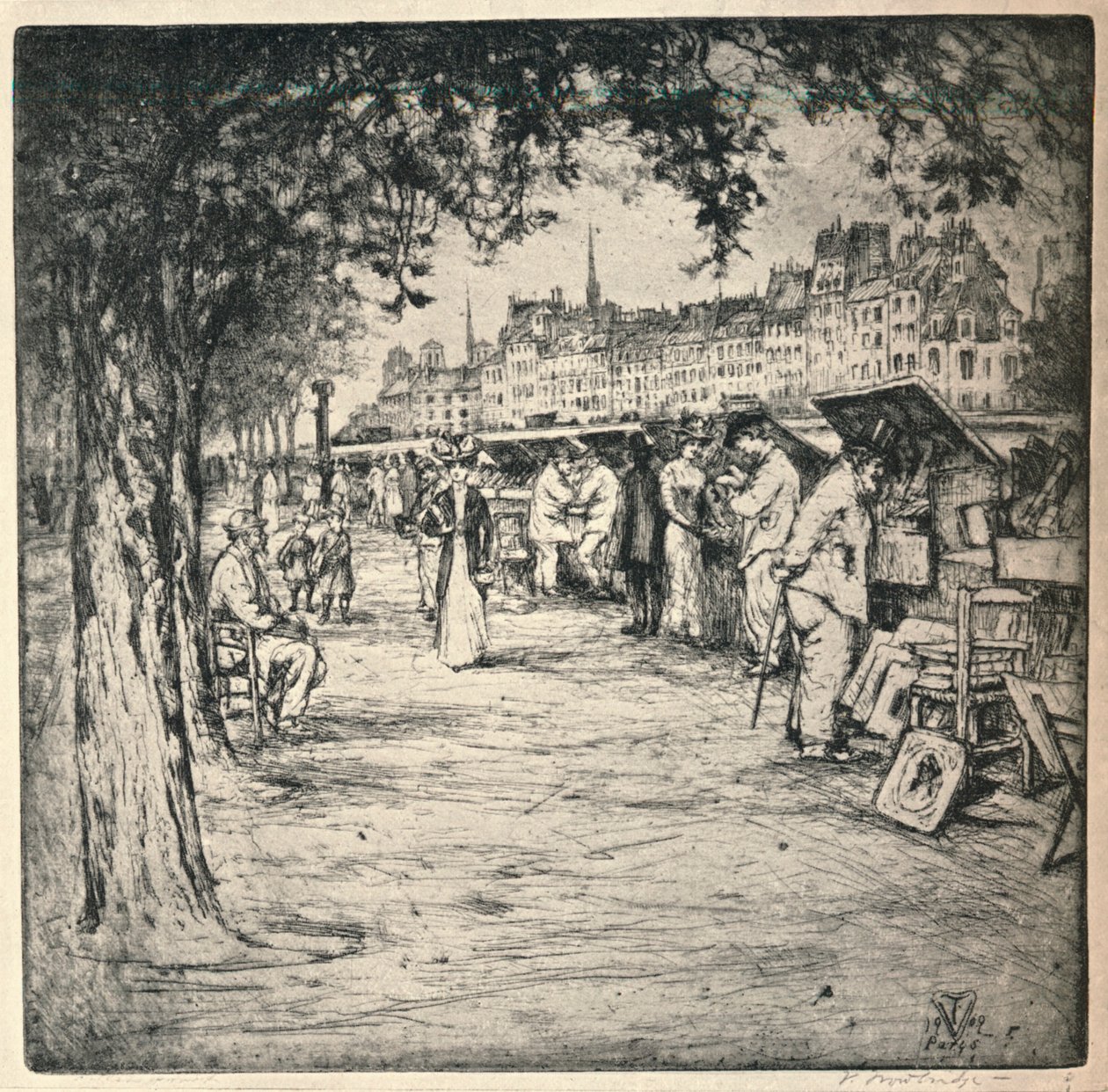 Laiturin varrella, 1915 tekijältä Vaughan Trowbridge