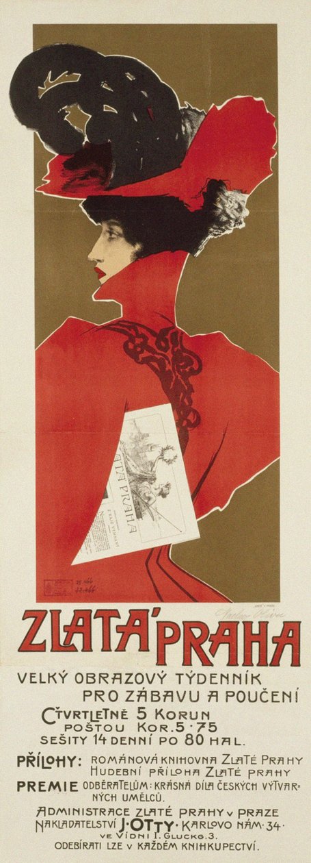 Kultainen Praha, 1898 tekijältä Václav Oliva