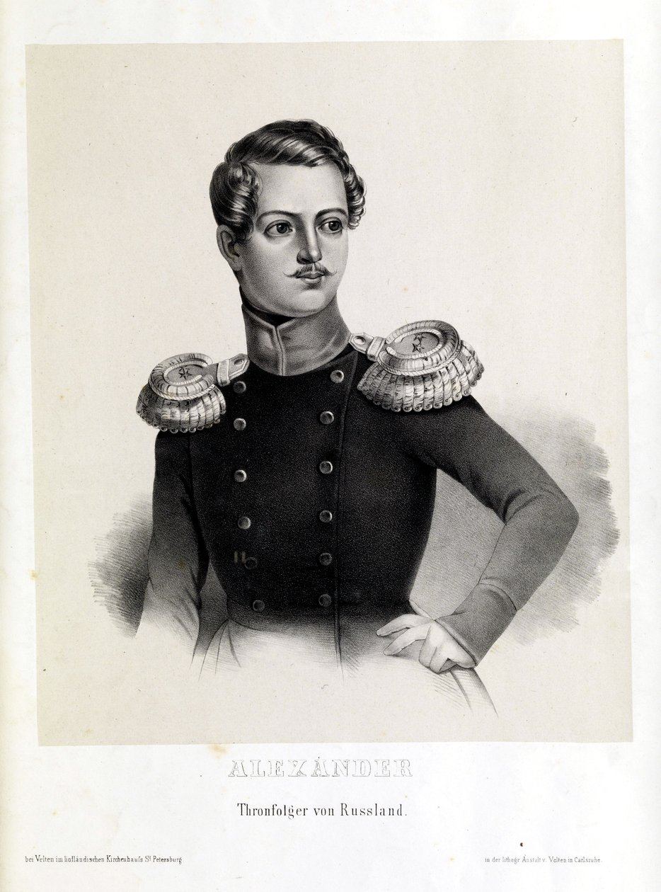 Thronfolger Alexander Nikolajewitsch, Litografia tekijältä Velten