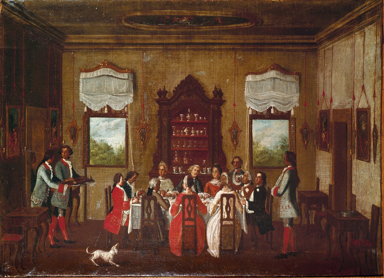 Venetsian aateliston vastaanotto tekijältä Venetian School