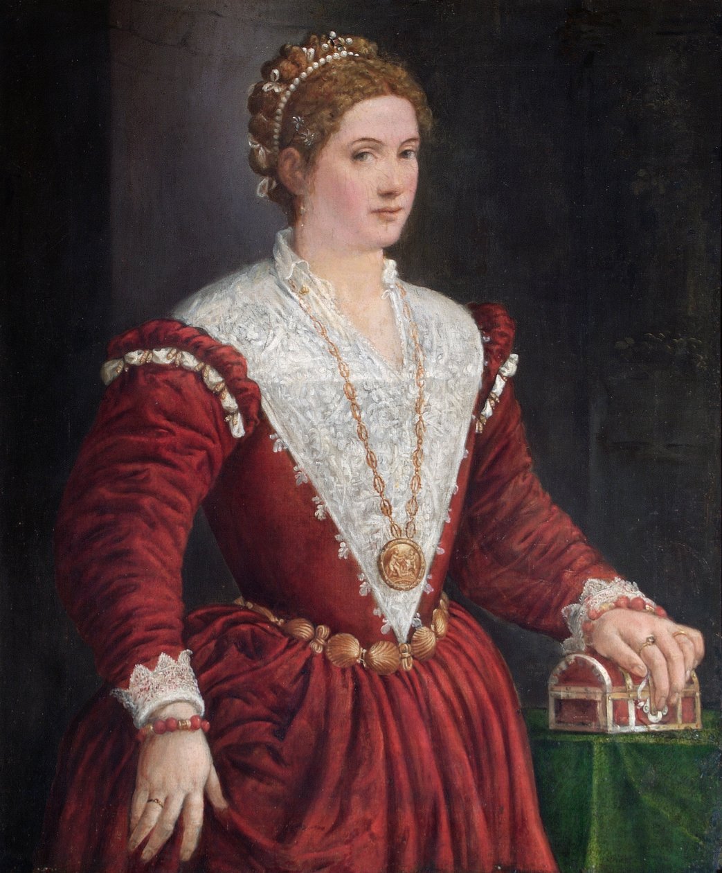 Tuntemattoman naisen muotokuva, 1560-luku tekijältä Venetian School