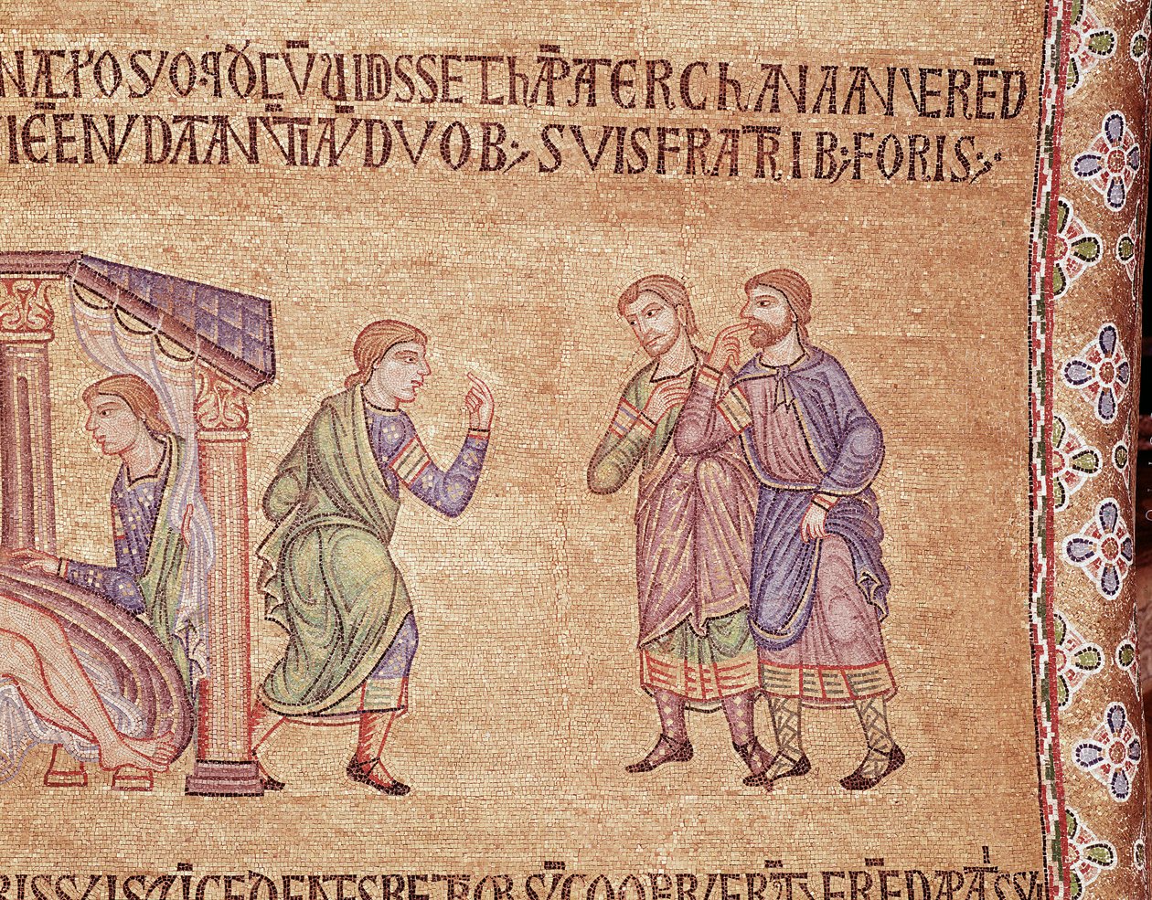 Nooan elämä (mosaiikkiyksityiskohta tekijältä Veneto Byzantine School