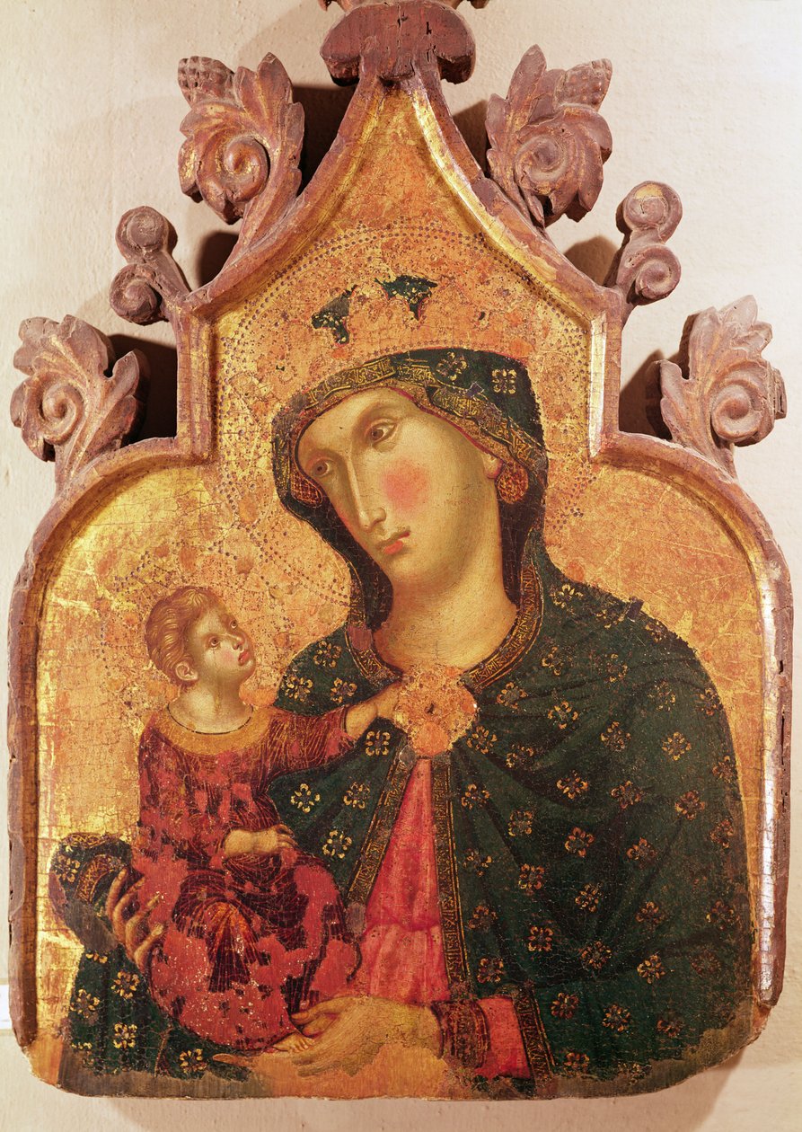 Neitsyt ja lapsi (tempera paneelissa) tekijältä Lorenzo Veneziano