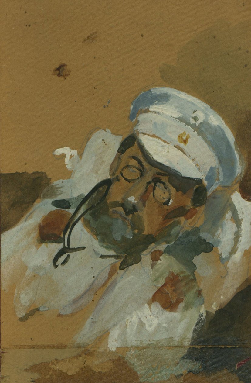 Vladimir Aleksejevitš Khlebnikovin muotokuva, s. 1895 tekijältä Vera Vladimirovna Khlebnikova