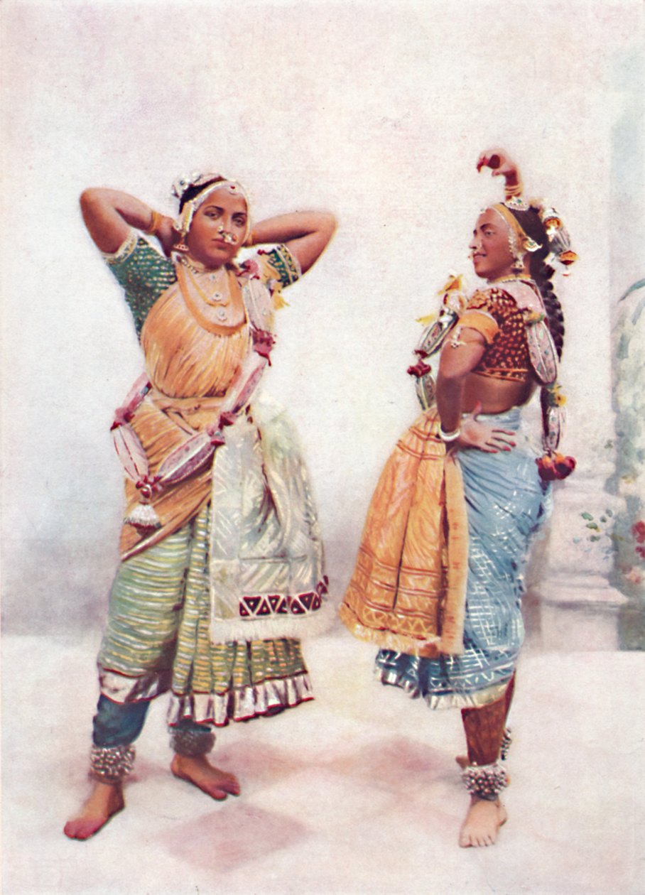 Baroda nautch -tytöt, 1902 tekijältä Vernon and Co