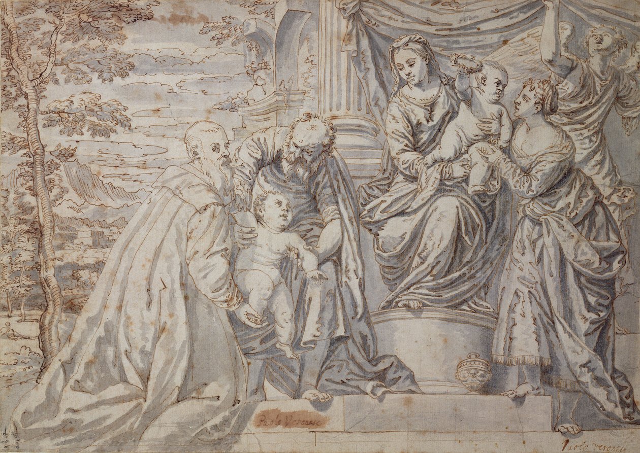 Figuurit terassilla tekijältä Paolo Veronese