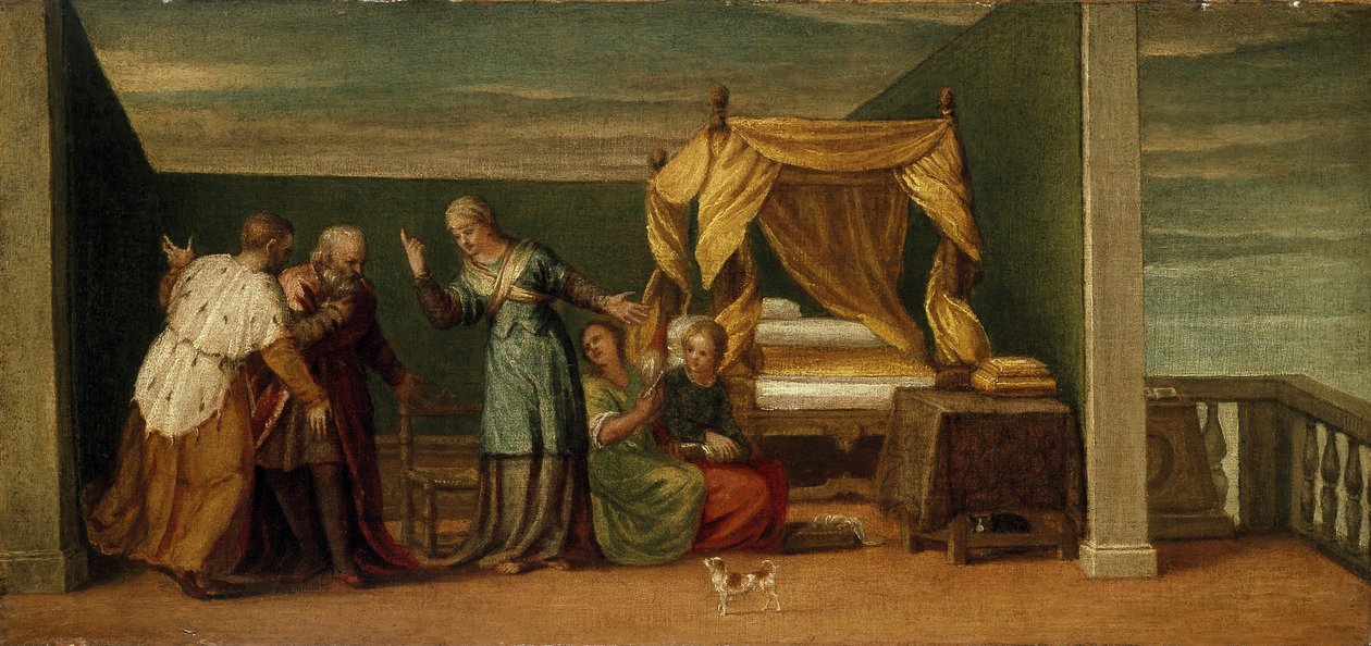 Judith vastaanottaa Bethulian muinaisia, 1500-luku tekijältä Paolo Veronese