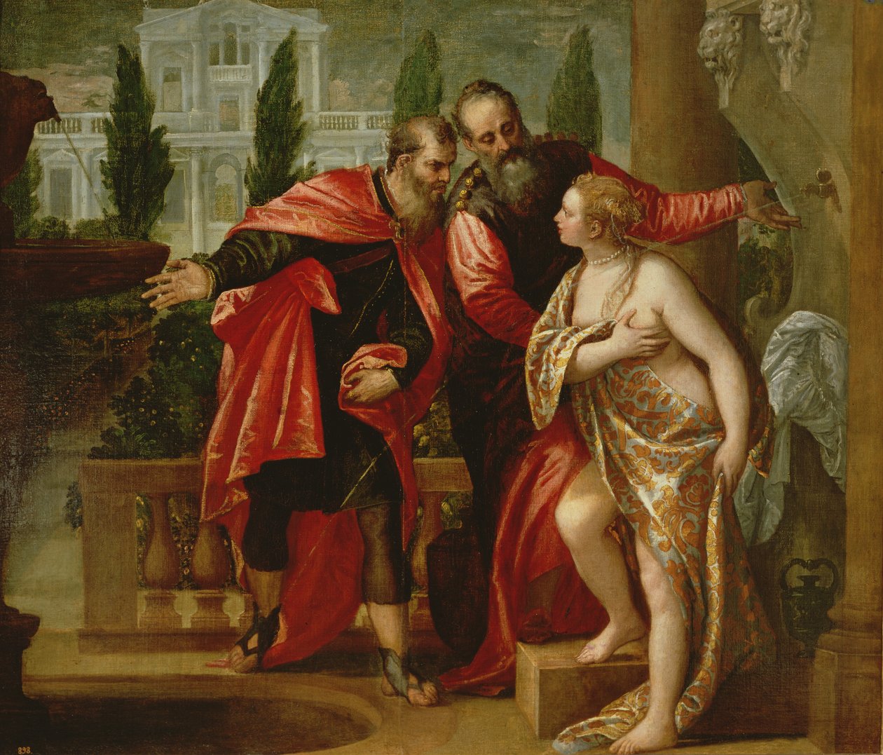 Susanna ja vanhimmat tekijältä Paolo Veronese