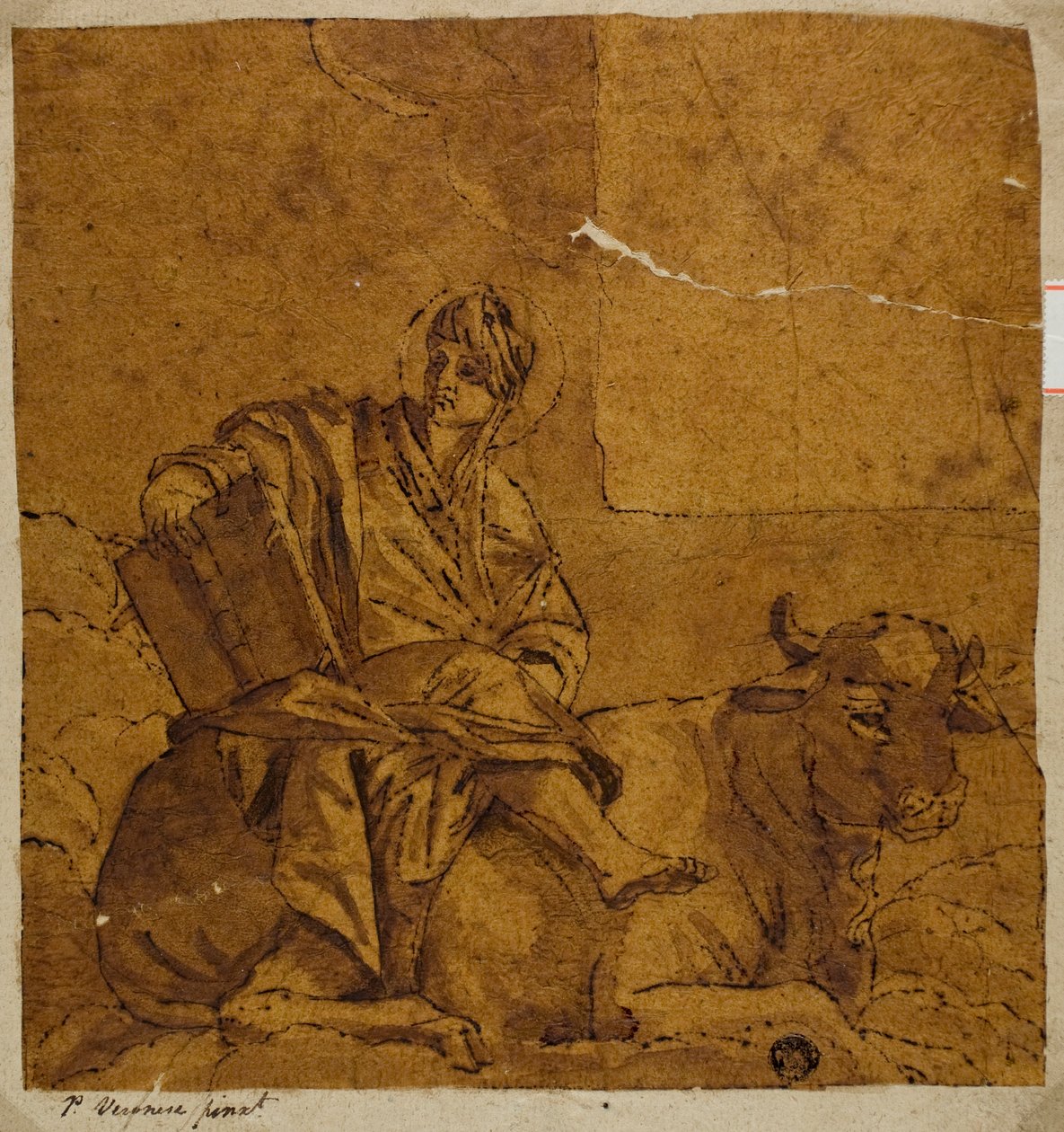Pyhä Luke tekijältä Veronese (Paolo Caliari)