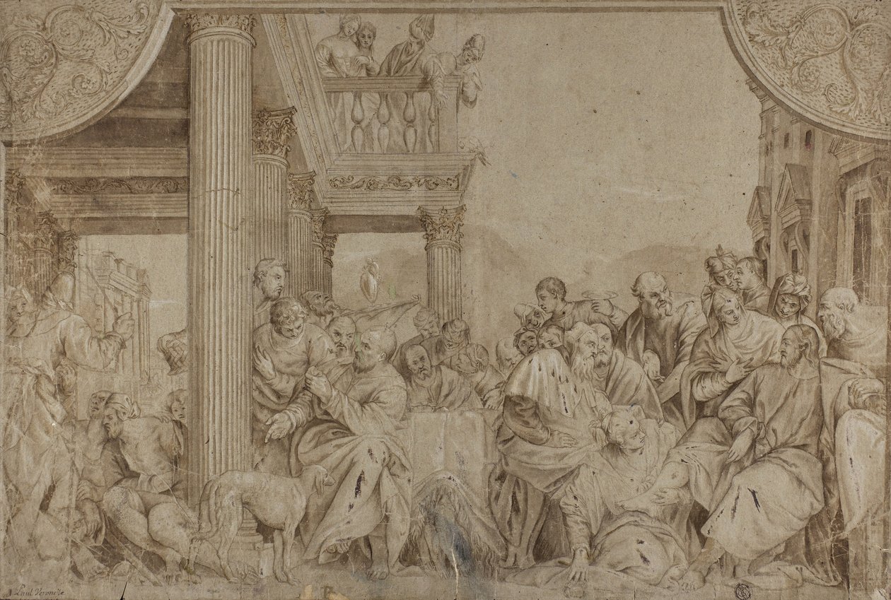 Kristus Simonin talossa, 1600-luvun loppu - 1700-luvun alku tekijältä Veronese