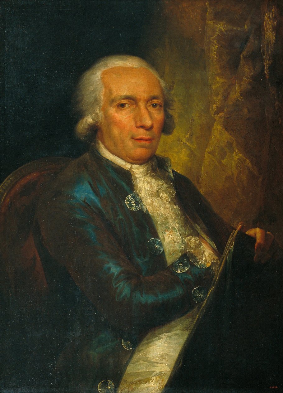 Muotokuva kaivertajasta Pasqual Pere Molesista, Escola de Llotjan ensimmäisestä johtajasta tekijältä Vicente Lopez y Portana