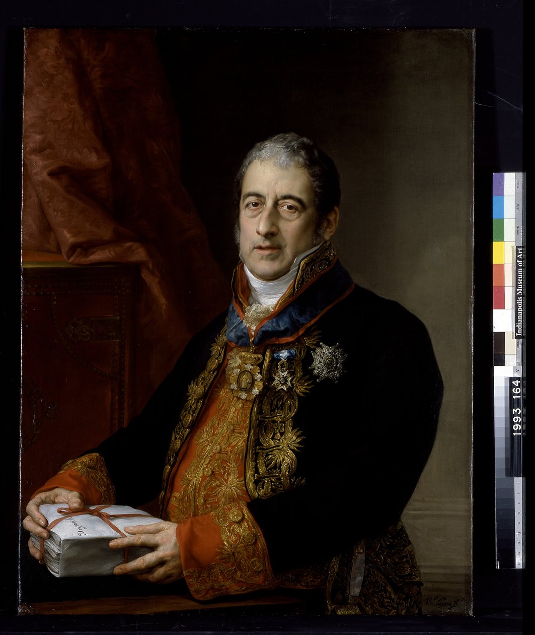 Retrato de Juan Miguel De Grijalba (óleo sobre tela) finlandês tekijältä Vicente Lopez y Portana