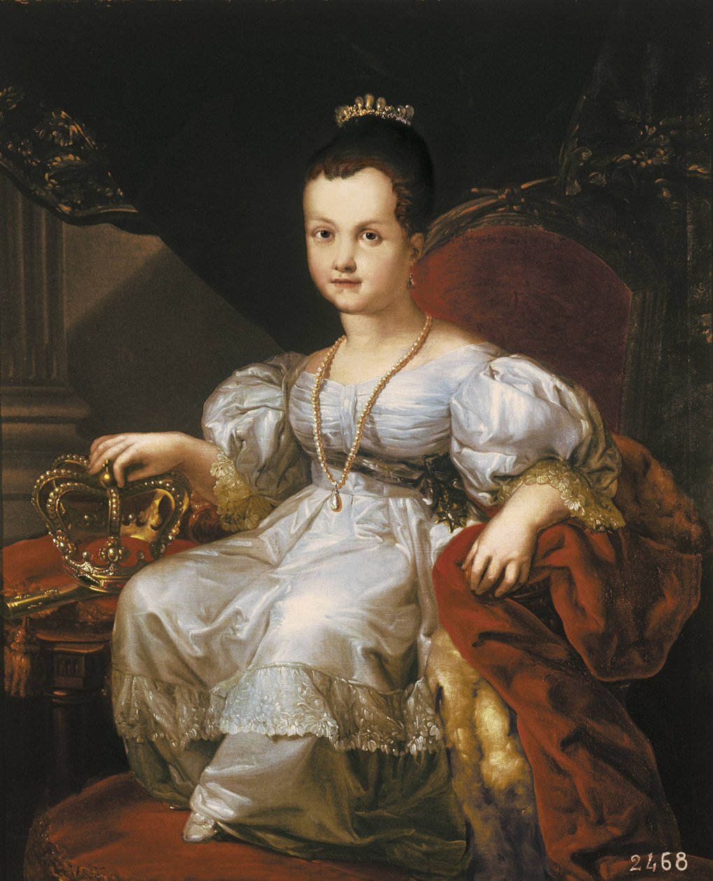 Muotokuva Isabella II:sta lapsena (öljy kankaalle) tekijältä Vicente Lopez y Portana