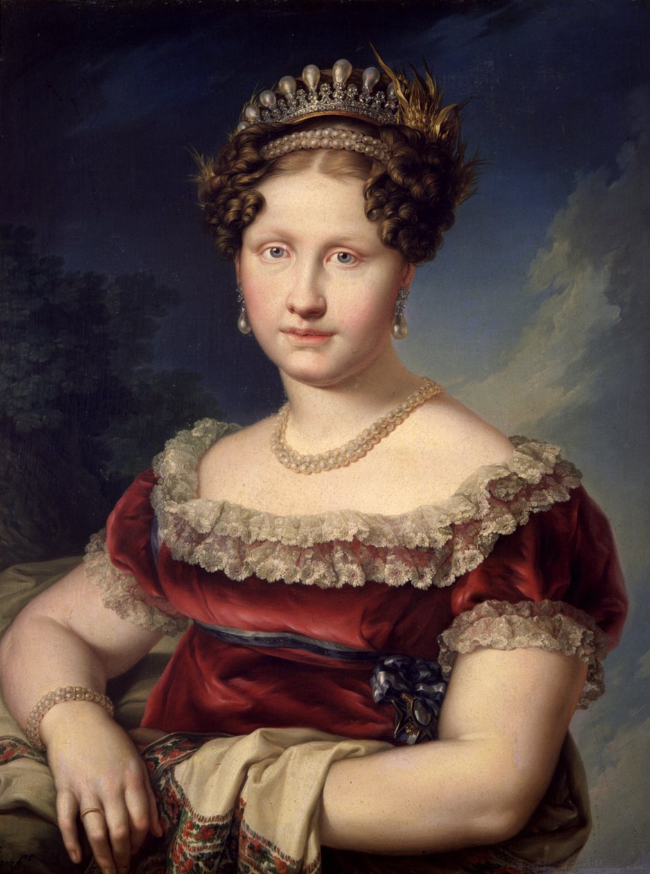 Louise Charlotte Bourbon-Kaksi Sisilian kuningatar tekijältä Vicente López Portaña