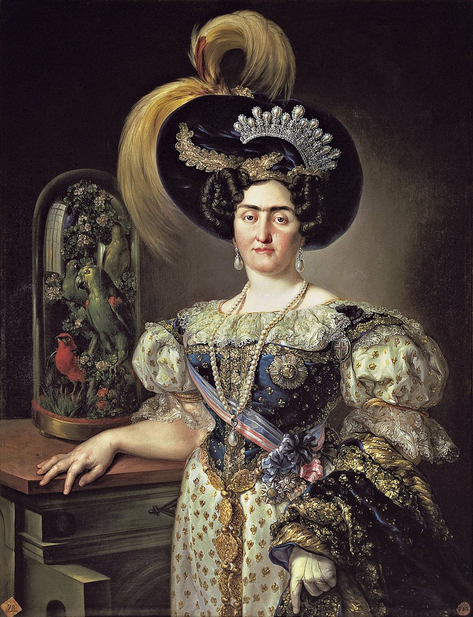 María Francisca de Braganza y Borbónin muotokuva tekijältä Vicente López Portaña