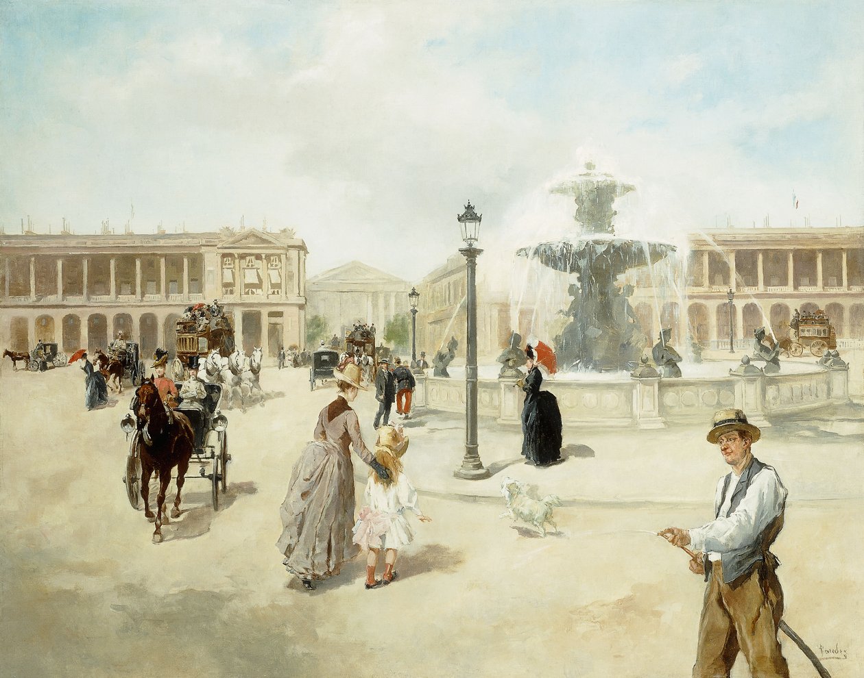 Place de la Concorde (öljy aluksella) tekijältä Vicente de Paredes