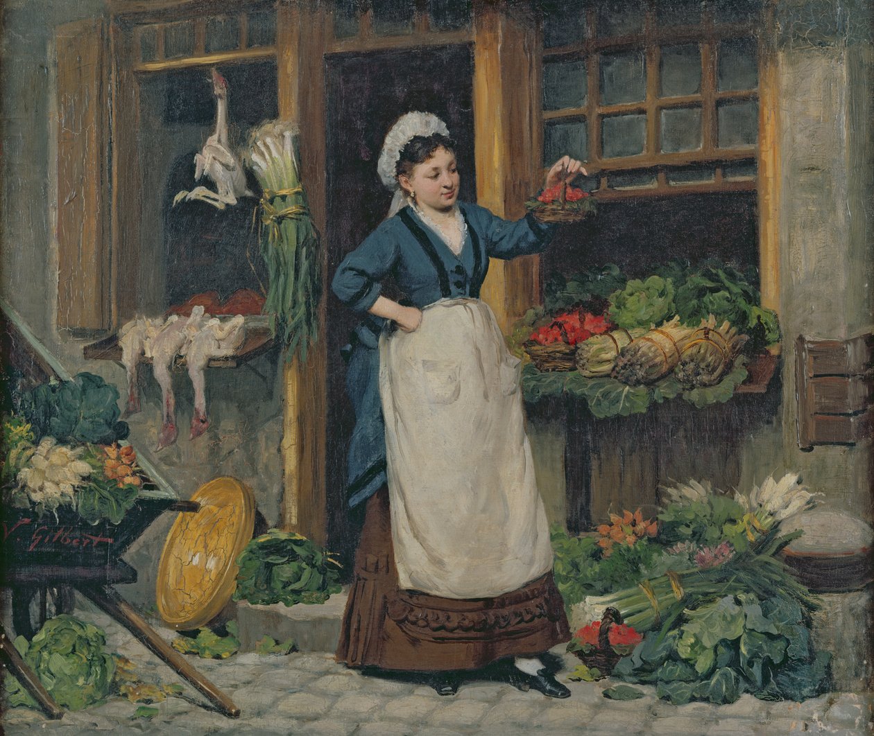 Hedelmien myyjä tekijältä Victor Gabriel Gilbert