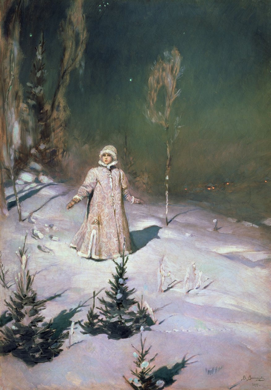 Lumityttö, 1899 tekijältä Victor Mikhailovich Vasnetsov