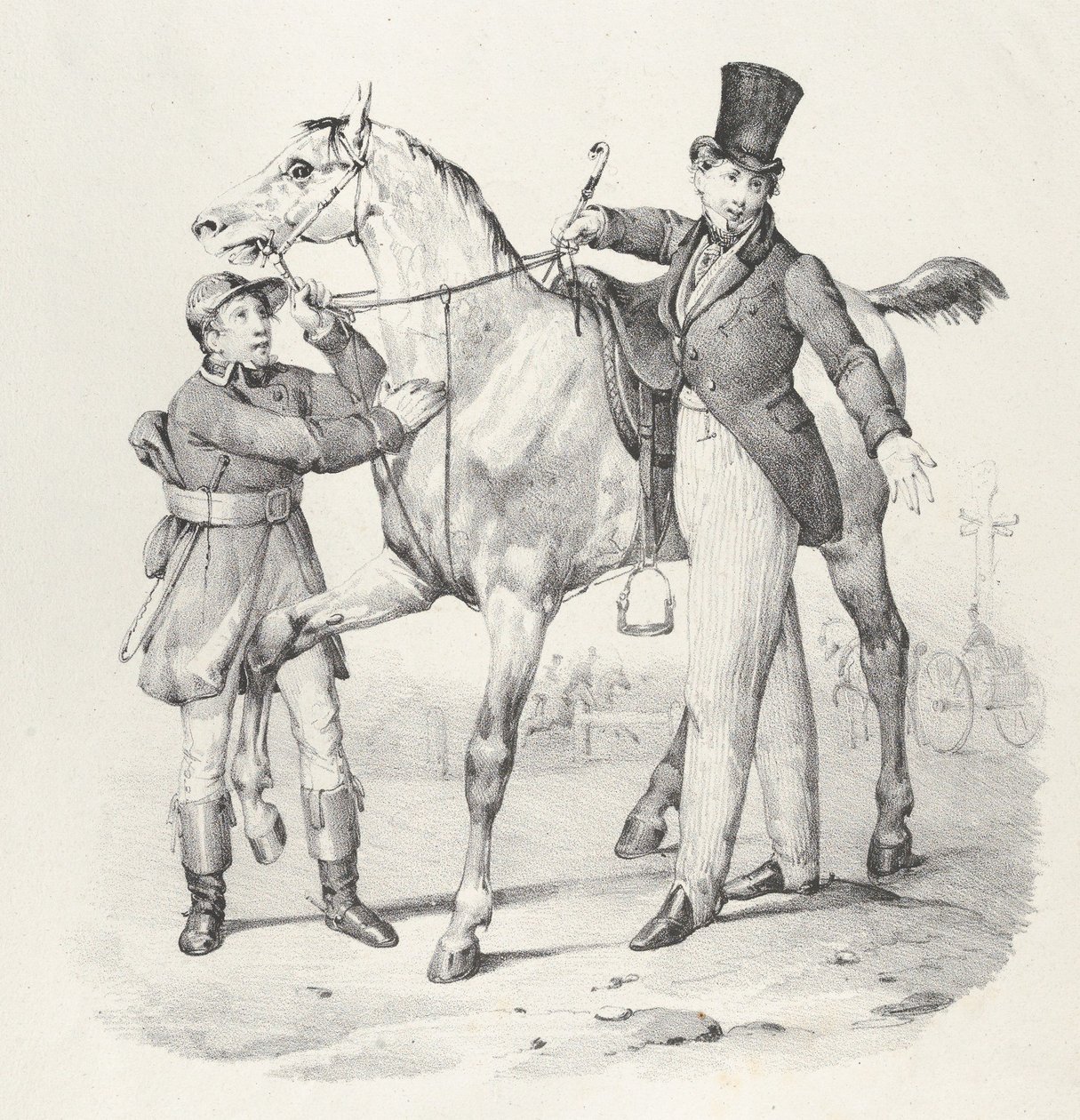 Kap. VI: En voinut kävellä, en enää kävele missään, 1824.. tekijältä Victor Adam