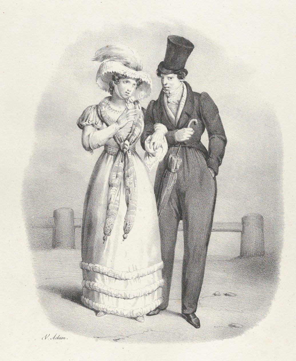 Kap. V: Hän on rehellinen nainen Hän on rehellinen nainen, 1824. tekijältä Victor Adam
