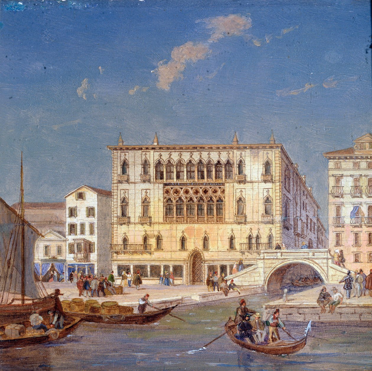 Palazzo Bernardo, 1800-luku tekijältä Victor Adam