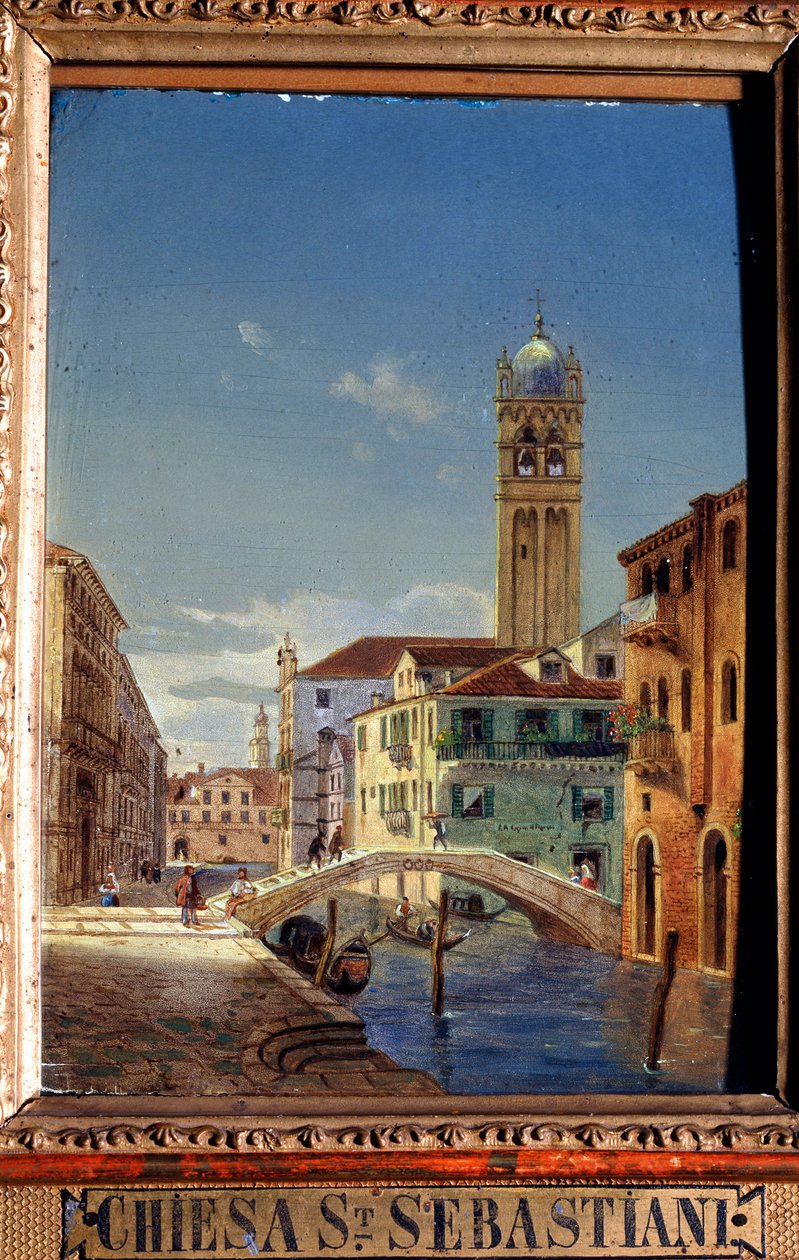 San Sebastianon kirkko, 1800-luku. tekijältä Victor Adam