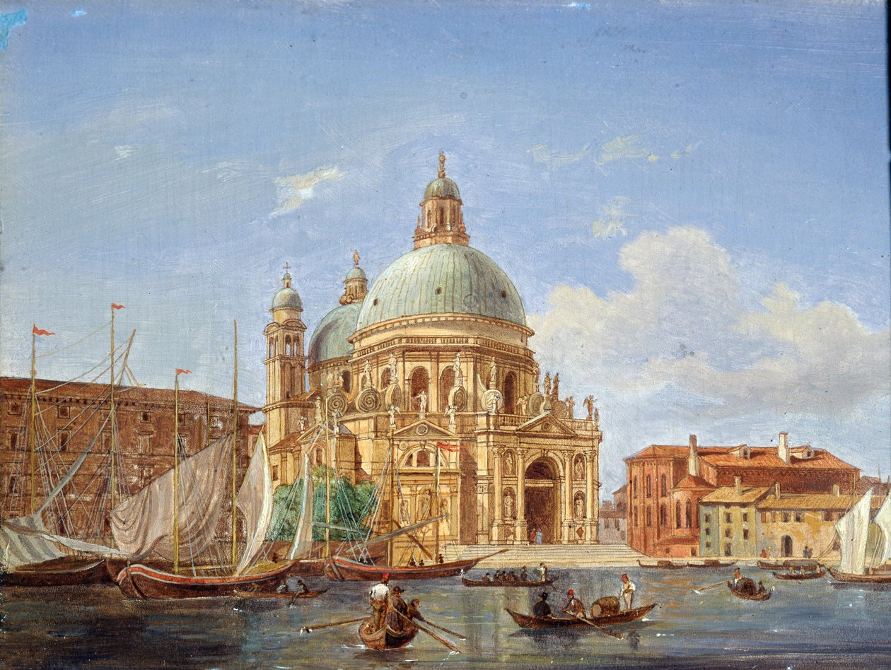 Santa Maria della Salute -kirkko, 1800-luku tekijältä Victor Adam