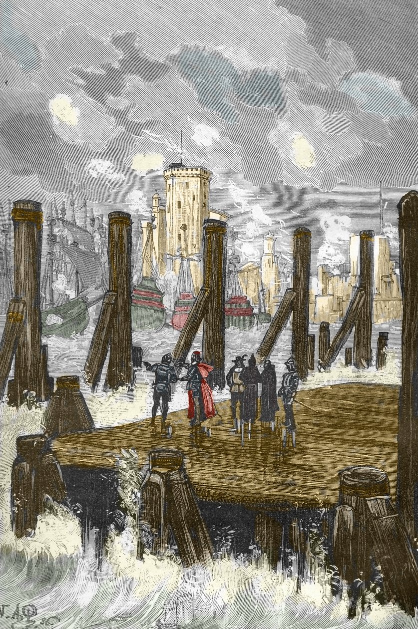 Siege de la Rochelle (1627-1628): "" Richelieun kardinaali (1585-1642) La Rochellen padolla, kaupungin piirityksen aikana, Place d