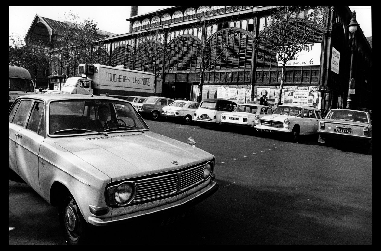 Les halles de Paris juuri ennen purkua elokuussa 1971 (m/v kuva) tekijältä Victor Baltard