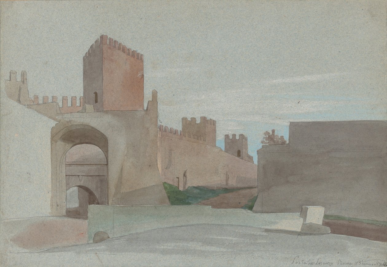 Porta San Lorenzo, Rooma tekijältä Victor François Eloi Biennourry