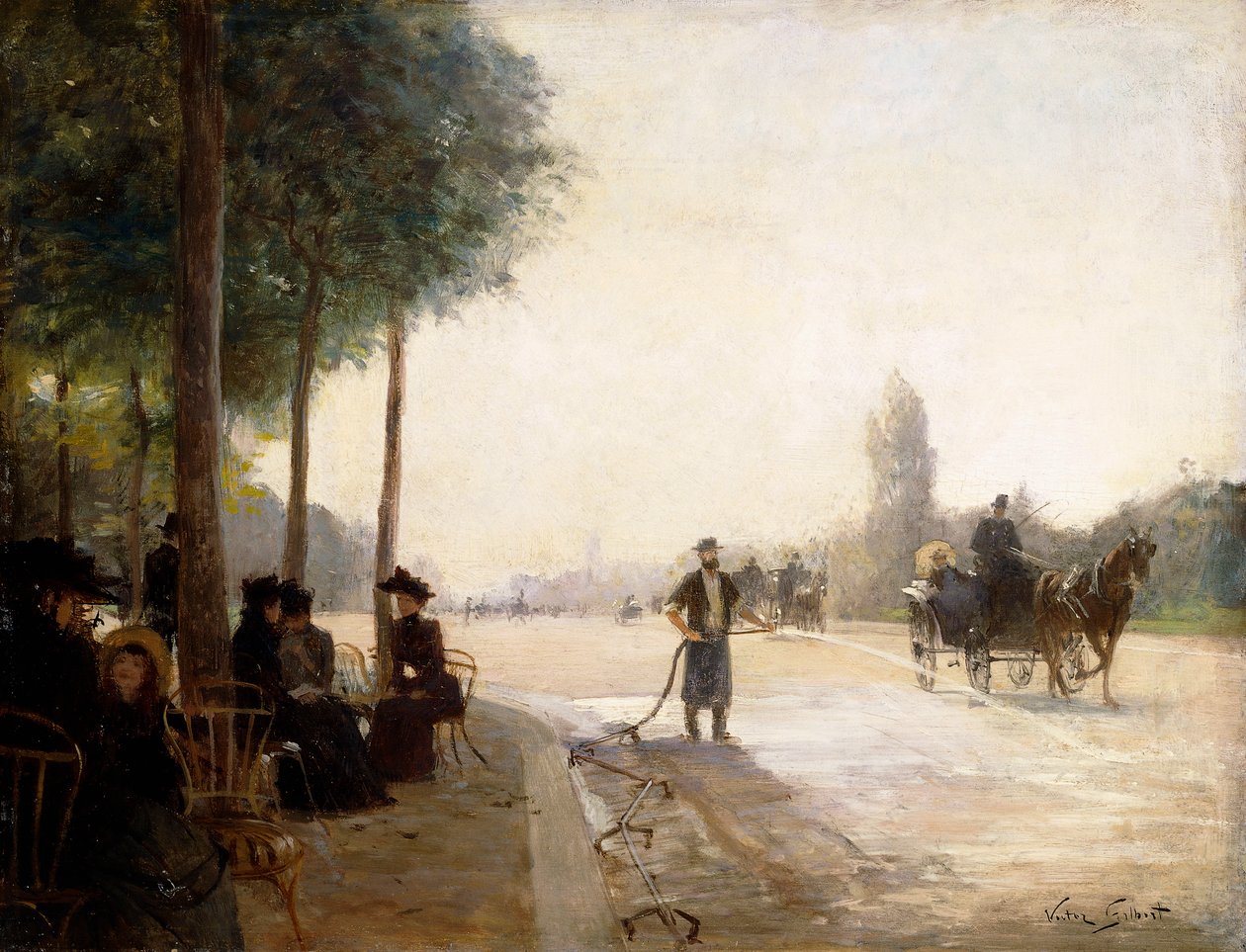 Champs Elysees, Pariisi, tekijältä Victor Gabriel Gilbert