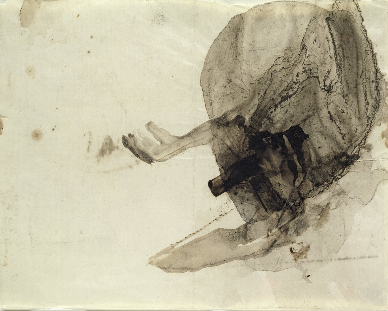 Nimetön, n.1853-5 (tussihuuhtelu paperille). tekijältä Victor Hugo