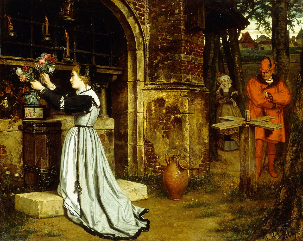 Faust ja Marguerite, 1868 tekijältä Victor Lagye