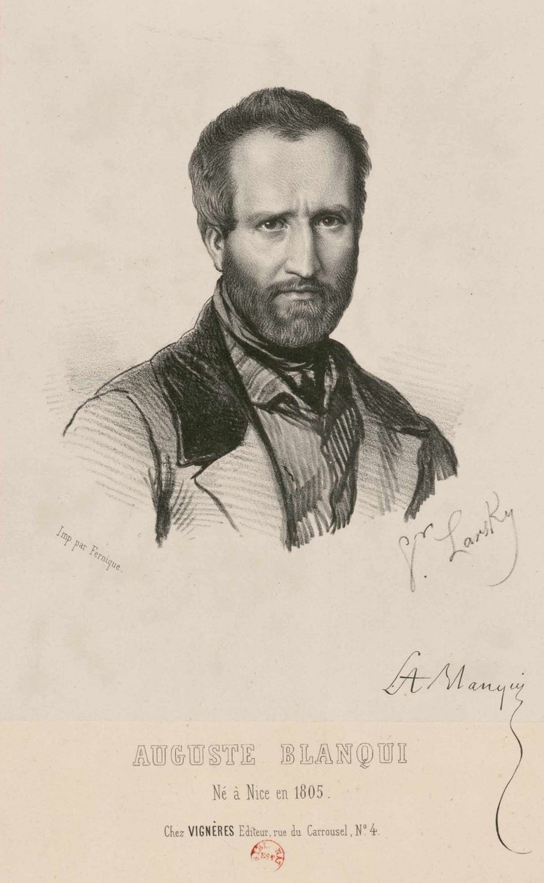 Louis-Auguste Blanquin muotokuva 1805-1881, 1849. tekijältä Victor Larsky
