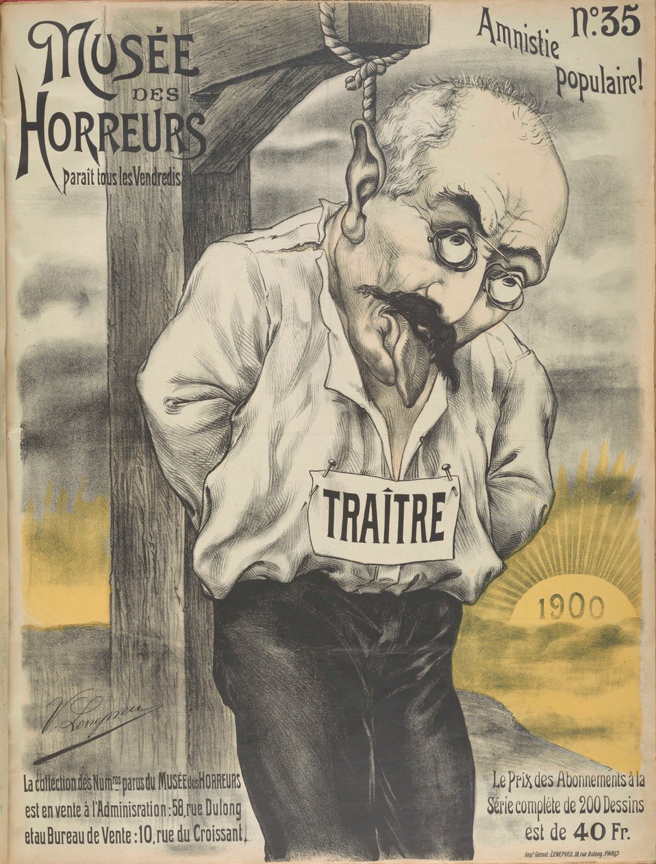 Kauhumuseo Kauhujen galleria: Alfred Dreyfus, 1900. tekijältä Victor Lenepveu