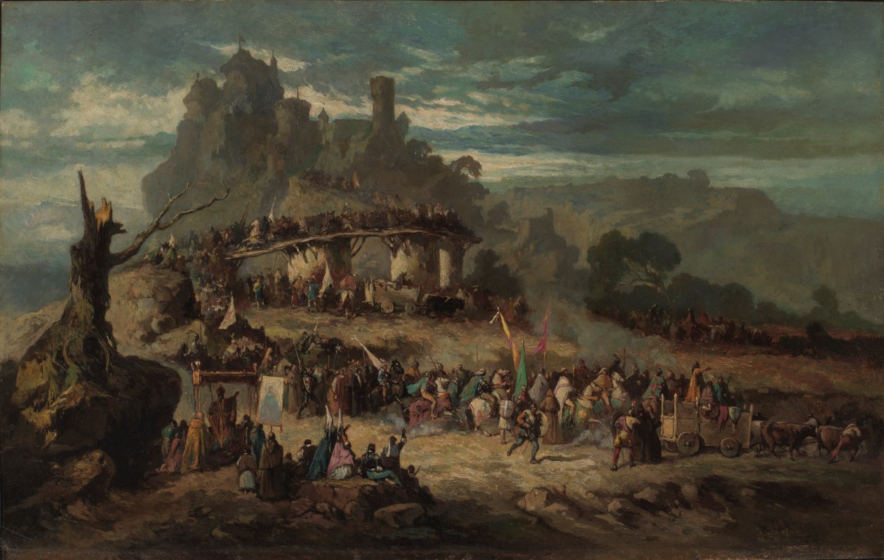 Ristiretkeläisten lähtö, 1863. tekijältä Victor Nehlig