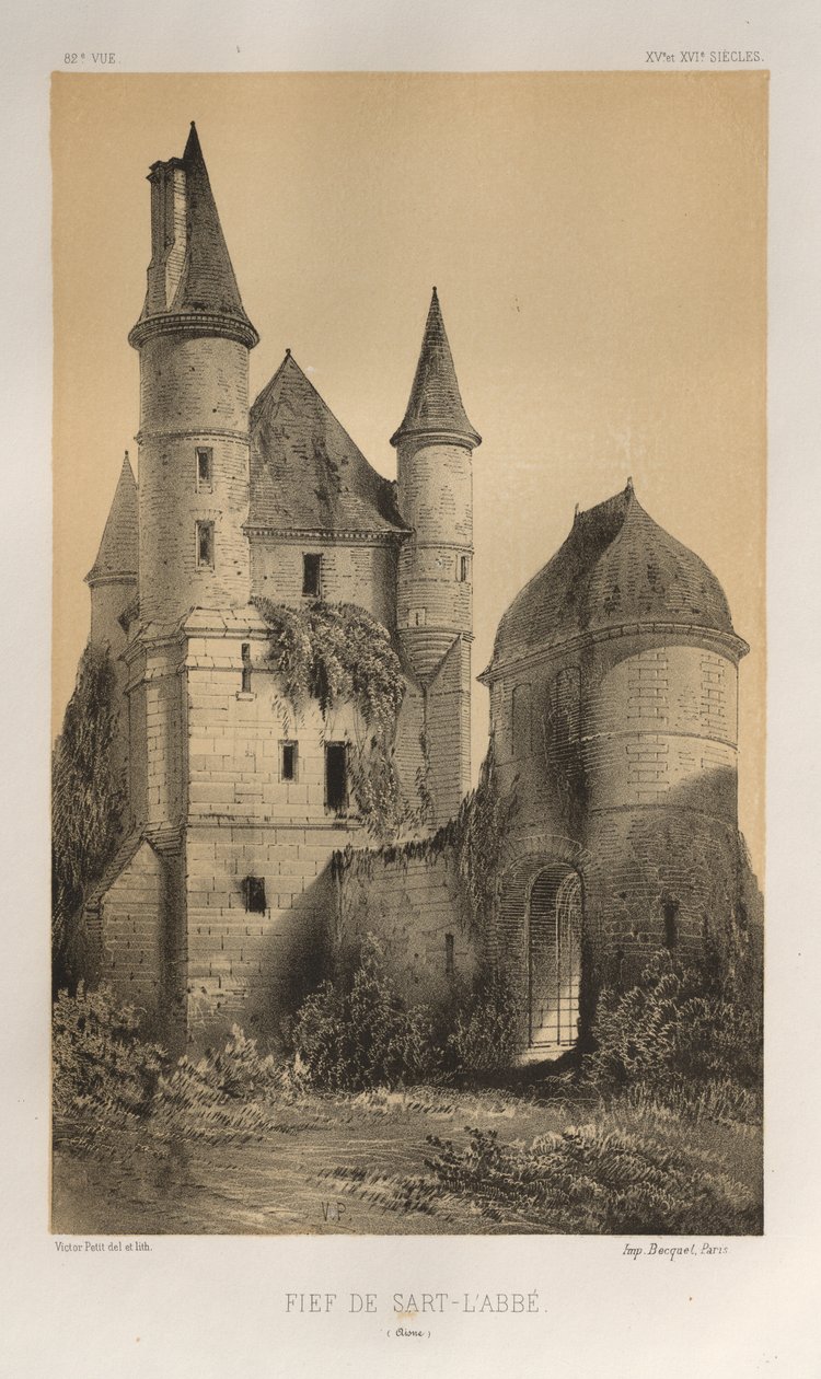 Kuvankaunis arkkitehtuuri tai 1400-luvun monumentit. Ja XVI. Vuosisatoja: XV ja XVI vuosisadan Ranskan linnat: Pl. 82, Sart-l