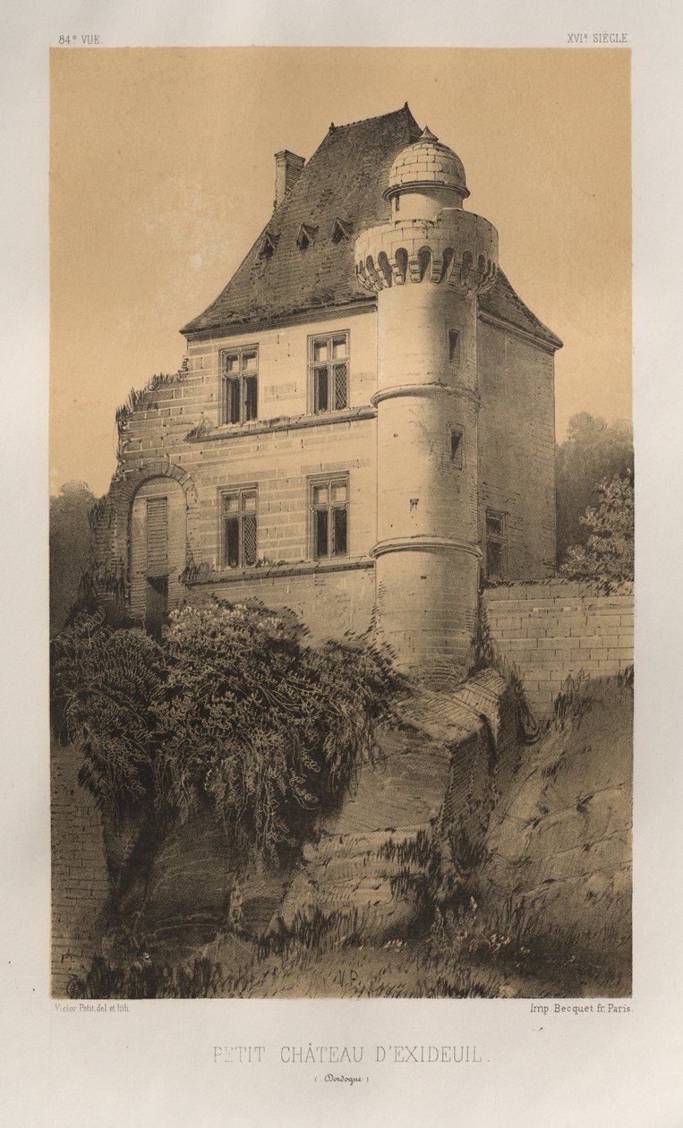 Viehättävää arkkitehtuuria tai 1400-luvun monumentteja. Ja XVI. Vuosisatoja: Ranskan linnat XV ja XVI vuosisadalla: Pl. 84, Petit Château d