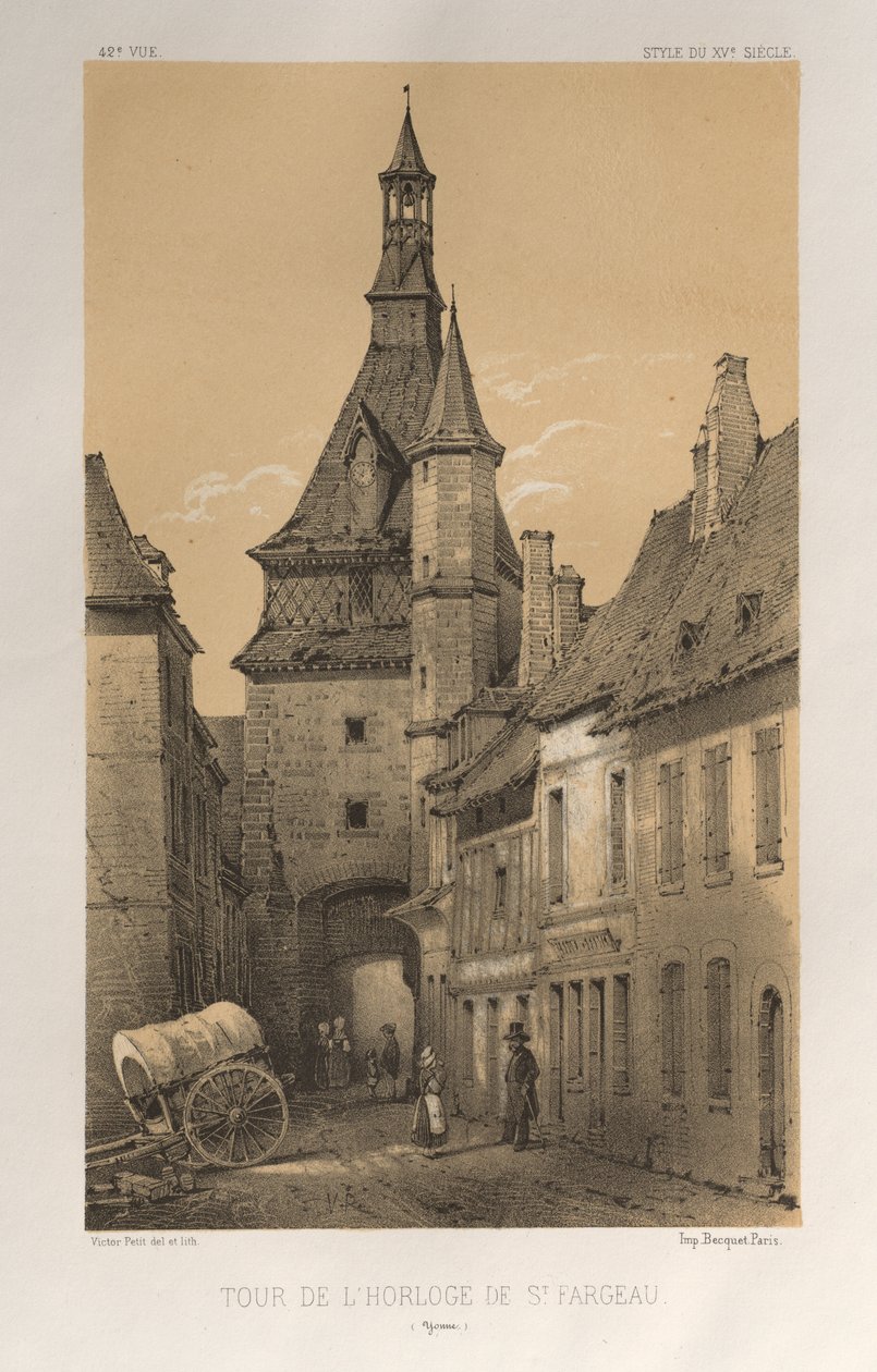 Kuvankaunis arkkitehtuuri tai 1400-luvun monumentit. Ja XVI. Vuosisadat: Ranskan linnat XV ja XVI vuosisadalla: Pl. 42, Tour De L
