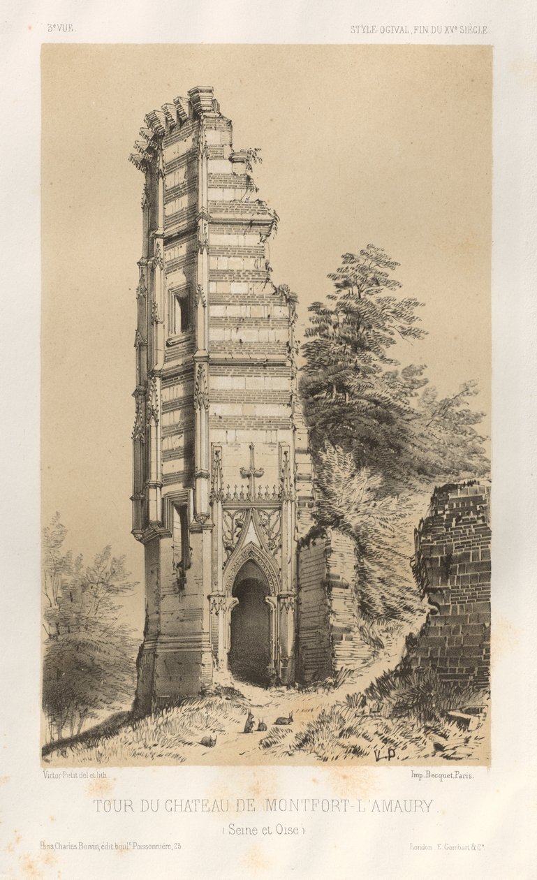Kuvankaunis arkkitehtuuri tai 1400-luvun monumentit. Ja XVI. Vuosisatoja: Chateaux De France XV ja XVI vuosisadalla: Pl.3, Montfort-l