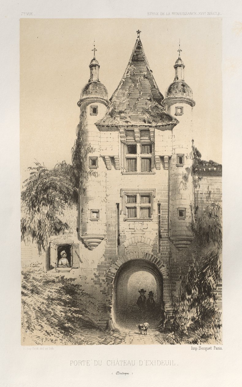 Kuvankaunis arkkitehtuuri tai 1400-luvun monumentit. Ja XVI. Vuosisadat: Chateaux De France XV ja XVI vuosisadalla: Pl.7, Chateau d