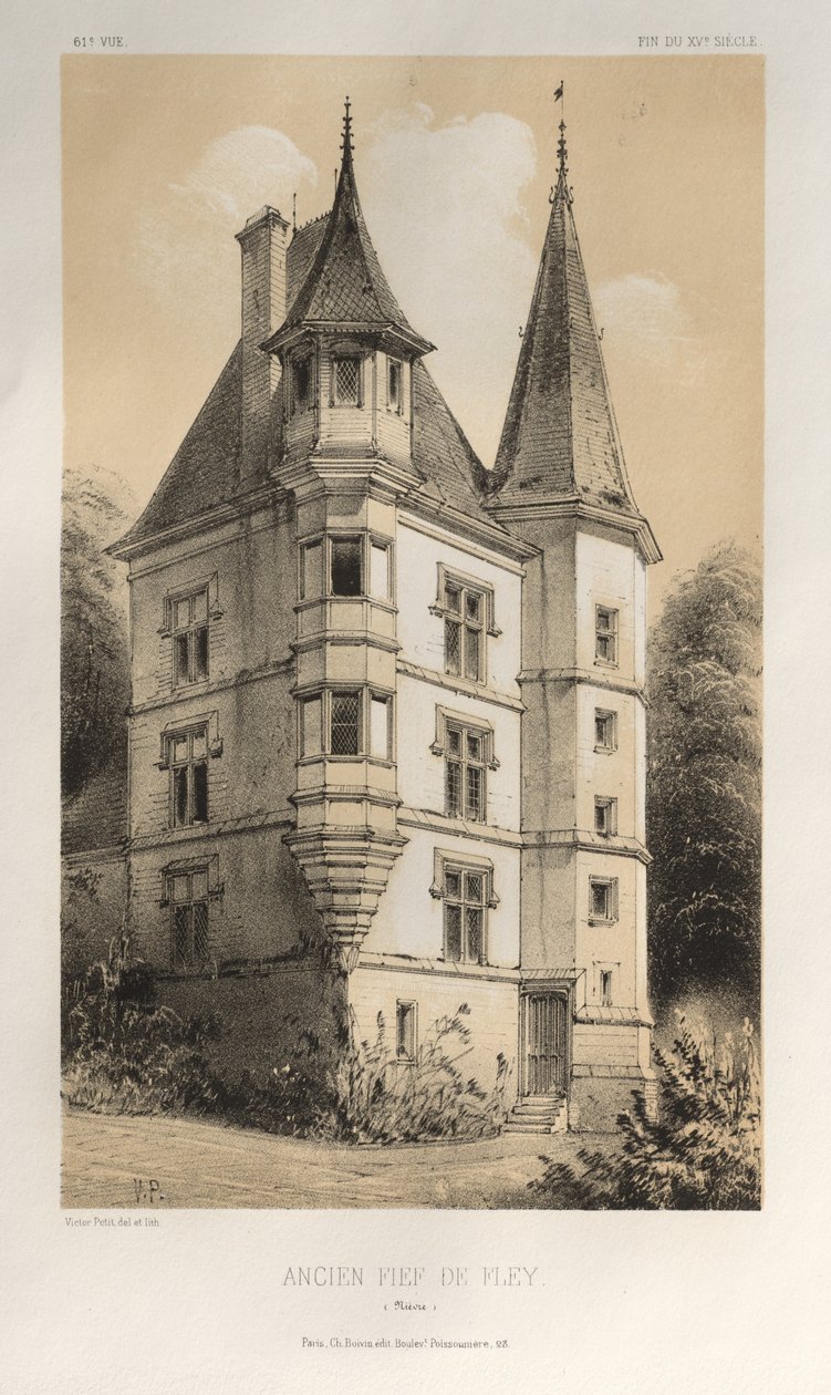 ...pl. 61, entinen Fley Nièvren lääni, 1860. tekijältä Victor Petit