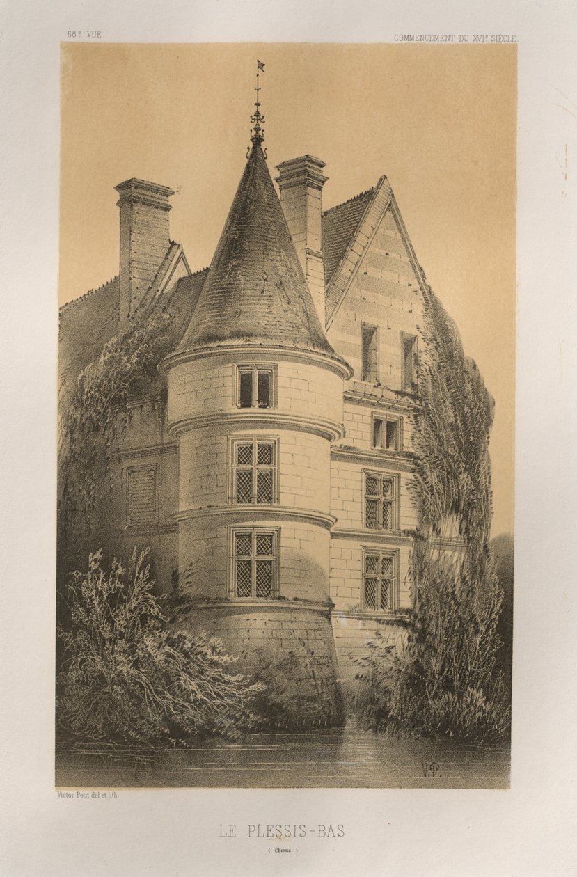 ...pl. 68, Le Plessis-Bas Aisne, 1860. tekijältä Victor Petit
